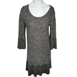 Max Studio Knit  Ribbed Bell Sleeve Dress